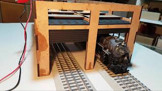 Testing Doors of O Scale Engine House [upl. by Yordan951]