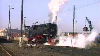 Deutsche Reichsbahn 1991  Harzquerbahn in Nordhausen  Harzer Schmalspurbahnen  HSB [upl. by Airod599]