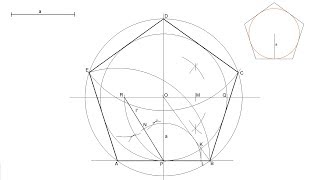 Pentágono regular dada su apotema [upl. by Crary]