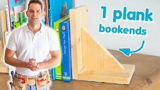 INSANELY Simple Wooden DIY Bookends  Lockdown DIY at Home [upl. by Willmert85]