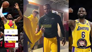 Lebron James Dapping Everyone before the game 😂 shorts l NBA Lens [upl. by Anavrin]