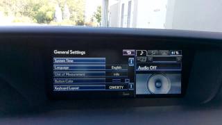 Lexus GS350 FSport  Setup Screen in depth demo [upl. by Octave295]