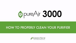 pureAir 3000  Cleaning Instructions [upl. by Aneehsor]