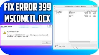 How to Fix MSCOMCTLOCX Error 399 Windows 7810 WORKING 2018 [upl. by Carver]