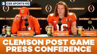 Clemson Post Game Press Conference 2020 National Championship  CBS Sports HQ [upl. by Hsoj638]