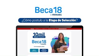 Beca 182024 tutorial de postulación para la SELECCIÓN [upl. by Koralie]