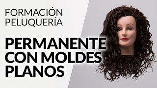 Permanente de cabello largo  Moldes planos [upl. by Newhall]