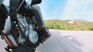 Cfmoto 800mt Top speed and playing around Penteli [upl. by Htesil855]