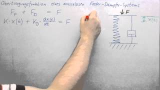 Übertragungsfunktion ►Systeme 1Ordnung ► FederDämpferSystem [upl. by Nedrud74]