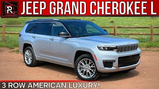 The 2023 Jeep Grand Cherokee L Summit Is A Long Favored 3Row American Luxury SUV [upl. by Monney876]