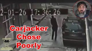 Carjacker Briefly Regrets Picking The Wrong Guy To Try [upl. by Anitsyrk]