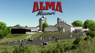 ULTRA REALISTIC FARM BUILD  Alma Missouri  Farming Simulator 22 [upl. by Akirahc]