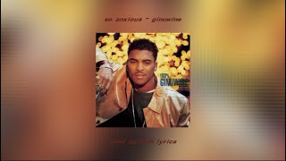 so anxious  ginuwine sped up with lyrics [upl. by Alessandro]