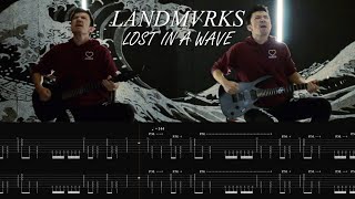 LANDMVRKS Lost In A Wave  Guitar Cover with ONSCREEN TABS [upl. by Dedra]