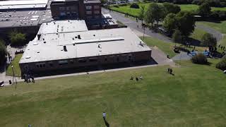 Harlington Upper School from the air [upl. by Hawthorn]