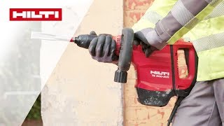 DEMO des Hilti TE 500AVR Meißelhammers für Abbruch und Sanierungsarbeiten [upl. by Eneloc822]