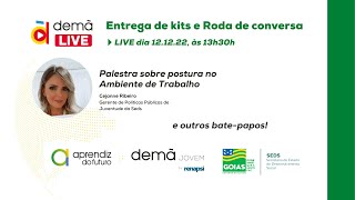 Demà Live  Aprendiz do Futuro  Evento de entrega de Kits no auditório Mauro Borges Teixeira [upl. by Atiz]