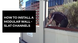 How to Install a Modular Wall  Slat Channels  ModularWalls [upl. by Nnyw624]