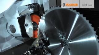 Machine for sharpening circular saws  Machine Concept  VOLLMER CM 200 CMF 200 ND 340 [upl. by Naam]