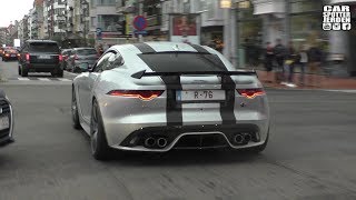 Jaguar Ftype SVR With Titanium Exhaust By Heinz Performance  REVS Accelerations and Walkaround [upl. by Ocimad]