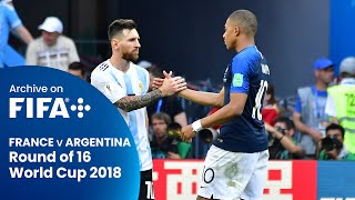 MBAPPE VS MESSI  2018 FIFA World Cup France v Argentina [upl. by Nnairam923]