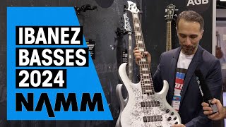 New Ibanez Basses  NAMM 24 [upl. by Seibold]