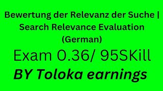 Bewertung der Relevanz der Suche  Search Relevance Evaluation German  036 NEW EXAM95skill [upl. by Sukul]