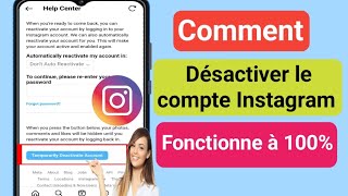 Comment désactiver le compte Instagram 2024 après la mise à jour des nouveaux paramètres [upl. by Adara701]