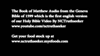 Book of Matthew Geneva Bible 1599 Chapter 13 [upl. by Rosanne355]