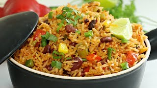 Mexican Rice Recipe  Easy One Pot Meal  How To Make Mexican Rice  Kanaks Kitchen [upl. by Aivek]