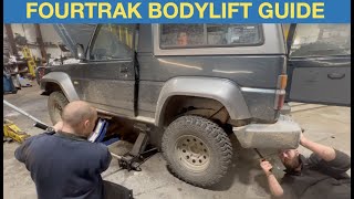 Daihatsu Fourtrak  Rocky Body lift guide [upl. by Annaej]