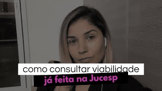 EP25  Como consultar a viabilidade já feita na Jucesp [upl. by Nottarts]