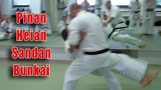 Practical Kata Bunkai Pinan  Heian Sandan Opening Sequence [upl. by Dottie]