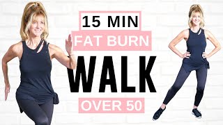 15 Minute FAT BURNING Indoor Walking Workout Full Body [upl. by Jori122]