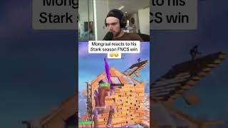 Mongraal reacts to him winning FNCS 🥶 mongraal [upl. by Solhcin736]