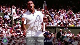 Djokovic v Tsonga 2011 Mens SemiFinal – Rolex Wimbledon Golden Moments [upl. by Erasme]