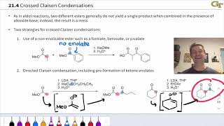 Crossed and Intramolecular Claisen Condensations [upl. by Euqenimod296]