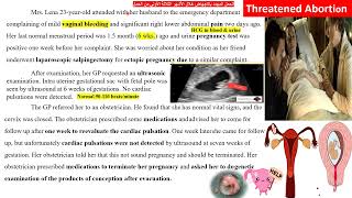 CBL Semester 1 Case of bleeding during pregnancy threatened abortion [upl. by Polik]