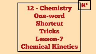 12th Chemistry One word Lesson7EMShortcutKumars Kannaku [upl. by Kanter]