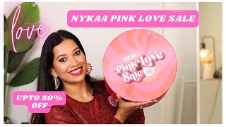 Nykaa Pink Love Sale I Upto 50 Off I Valentines day Sale [upl. by Huff]