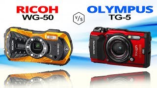 RICOH WG50 vs OLYMPUS Tough TG5 [upl. by Tedd]