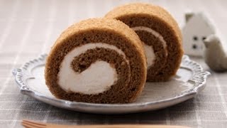 【スイーツレシピ】コーヒーロール Swiss roll coffee taste [upl. by Analaj]