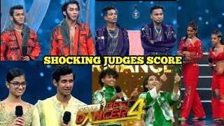 Indias Best Dancer 4  Shocking Today Judges Score  Indias Best Dancer 4 Today Episode [upl. by Eiramnwad]