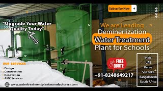 DM Water Plant  Kanchipuram  Chennai  CALL US 918248649217  Bangalore  Andhra  Kerala Goa [upl. by Nonnaehr590]