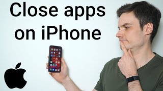 How To Close All Open Apps On iPhone 11 [upl. by Allanson417]