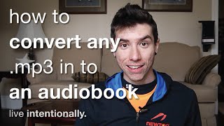 How To Convert Any MP3 In To An Audiobook m4b [upl. by Anon212]