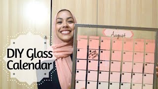 DIY DryErase Glass Calendar 2 minute tutorial [upl. by Alyad169]