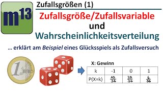 Zufallsgröße und Wahrscheinlichkeitsverteilung Lektion 1 [upl. by Maice]