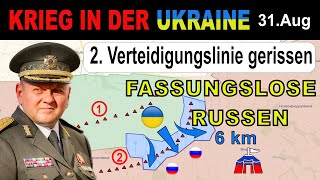 31August UNGLAUBLICH  Ukrainer ÜBERRENNEN 6 km VERTEIDIGUNGSANLAGEN an einem Tag  UkraineKrieg [upl. by Punke578]