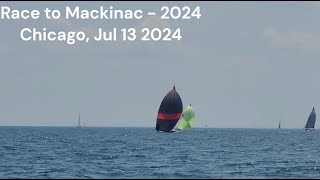 Chicago Race to Mackinac Start  July 13 2024 [upl. by Sykes792]